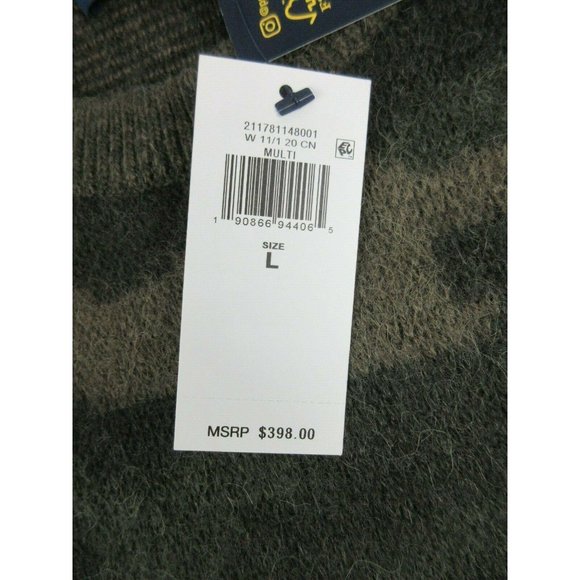 NWT $398 Polo Ralph Lauren Womens L Camo Sweater - Picture 2 of 11